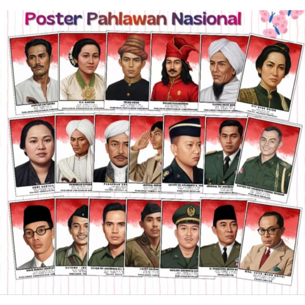 poster pahlawan kemerdekaan Nasional Indonesia