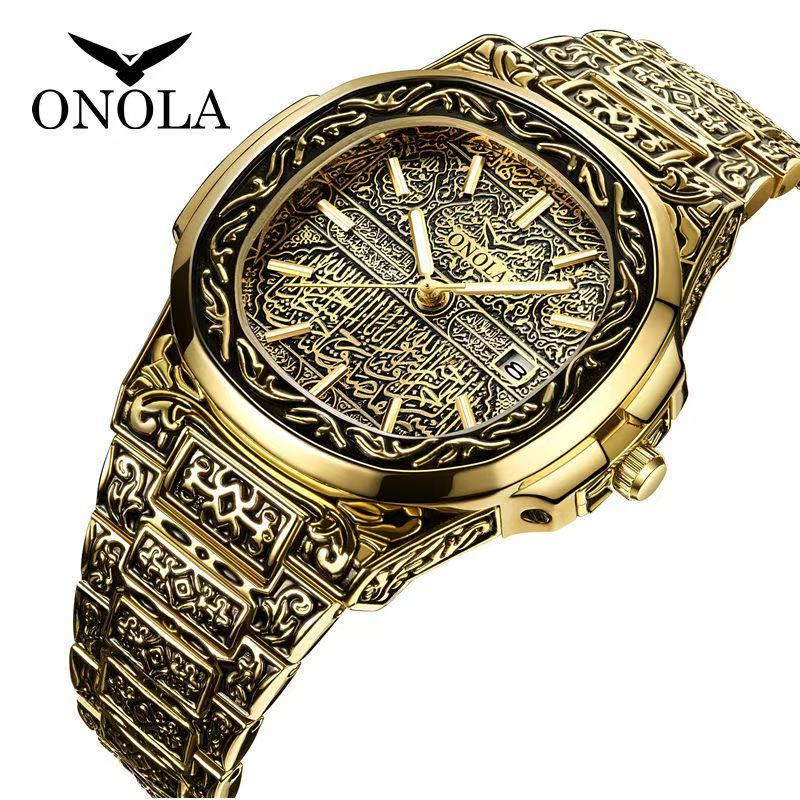 ONOLA Classic Retro Men's Watch Men's Waterproof Steel Strip Watch