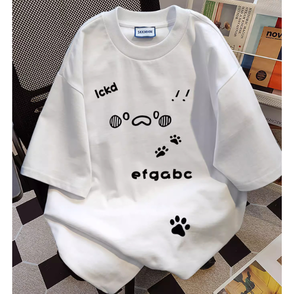 Kaos Lengan Pendek untuk Bawahan 100% Katun | Leher Lingkaran, Desain Menarik