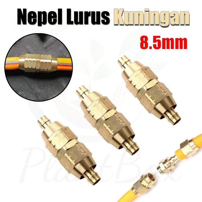 Sambungan Selang Kuningan / Nepel Sambungan Cepat Selang / Sambungan Selang Air Bahan Kuningan Super