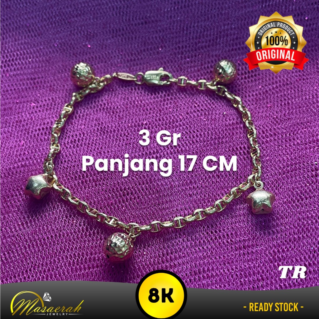 Gelang Emas 8K - Toko Emas Gajah Saerah - 3 Gram 2370
