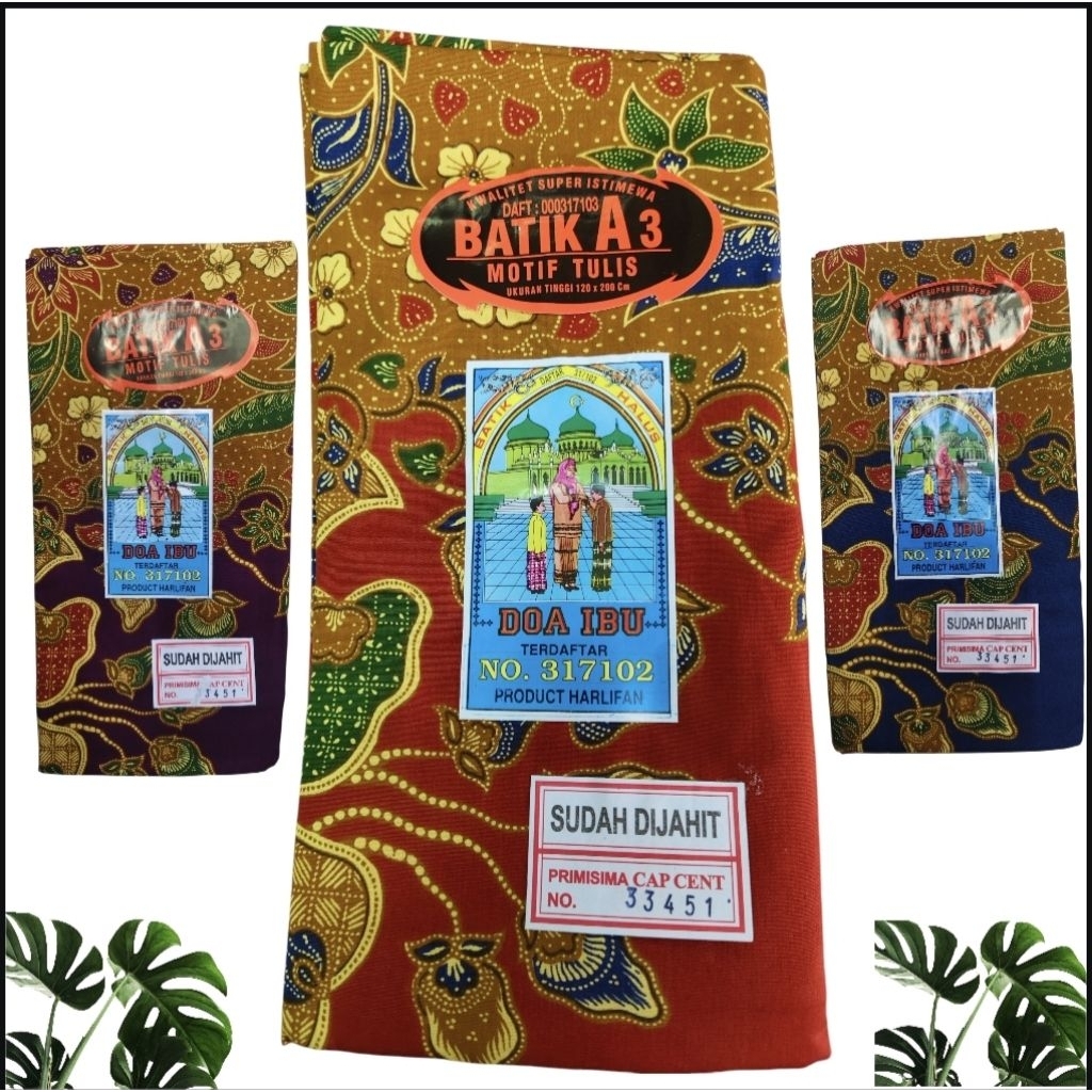 Sarung Doa Ibu Kain Batik wanita Doa ibu Katun Lembut
