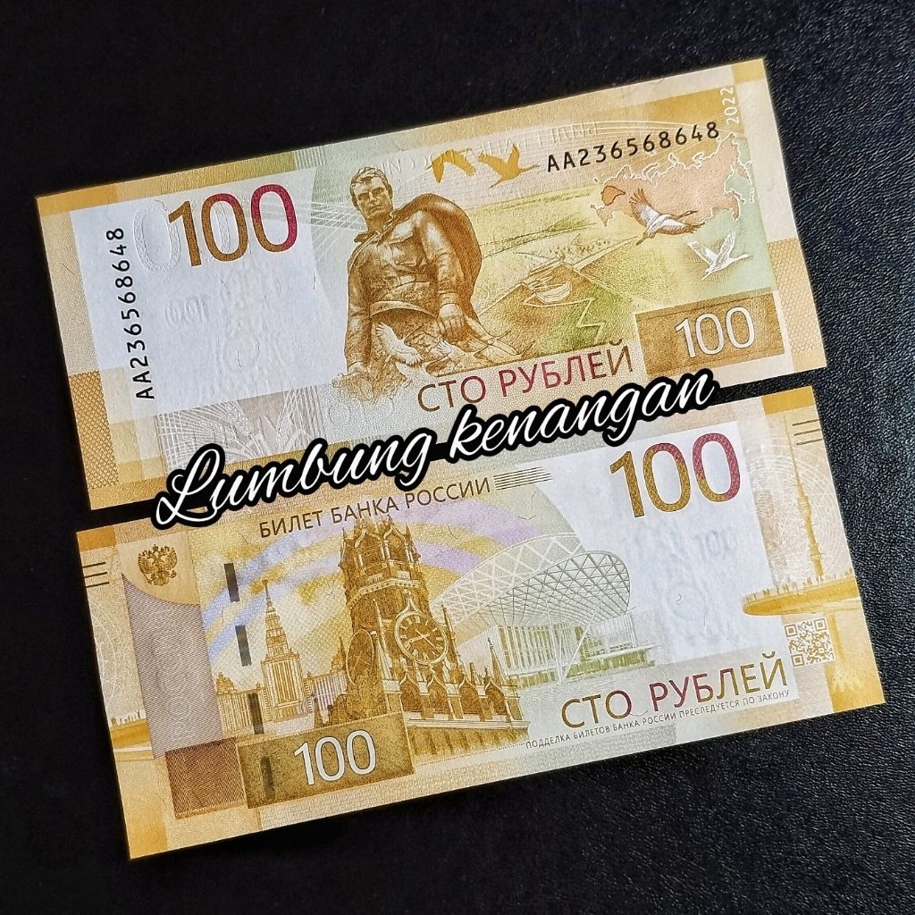 uang asing Rusia 100 Rubel