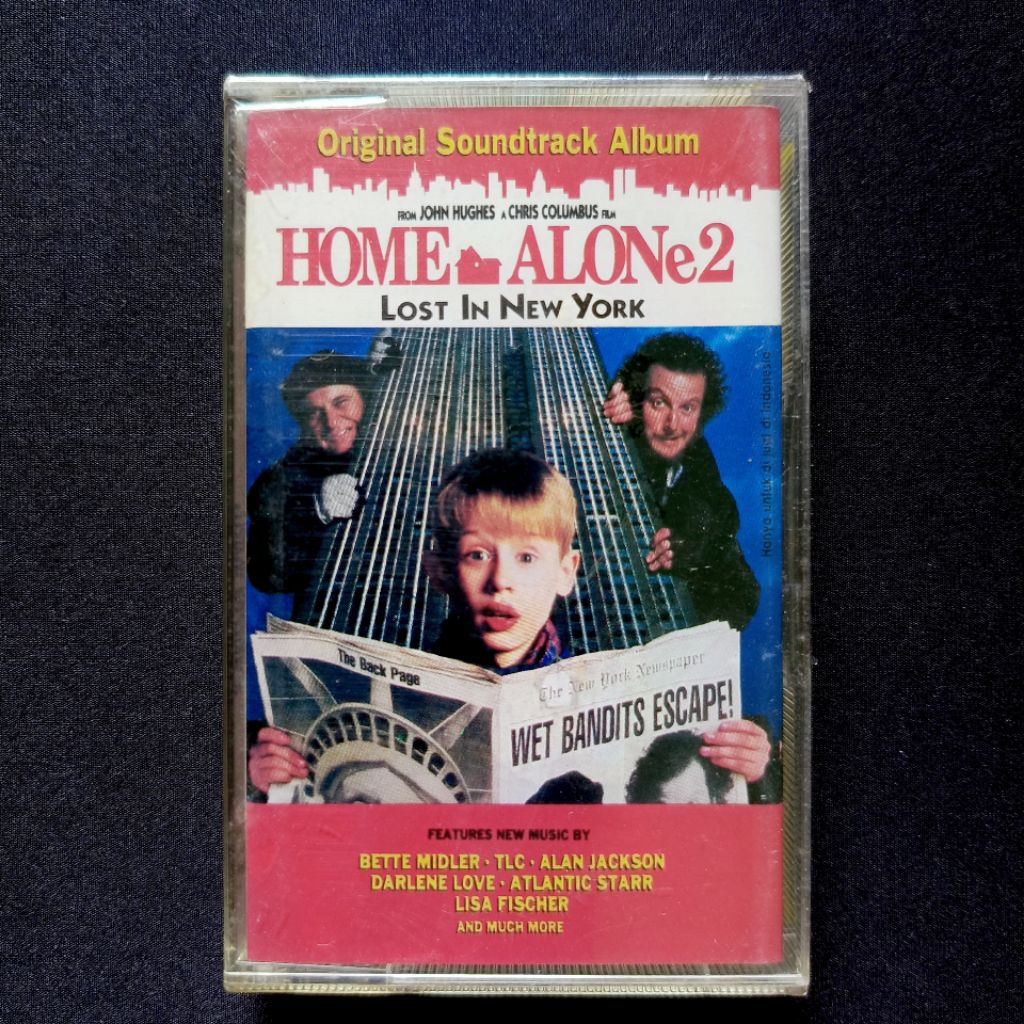 Kaset V/A (Bette Midler, TLC, etc) - OST Home Alone 2 (Lost In New York) (Sealed)