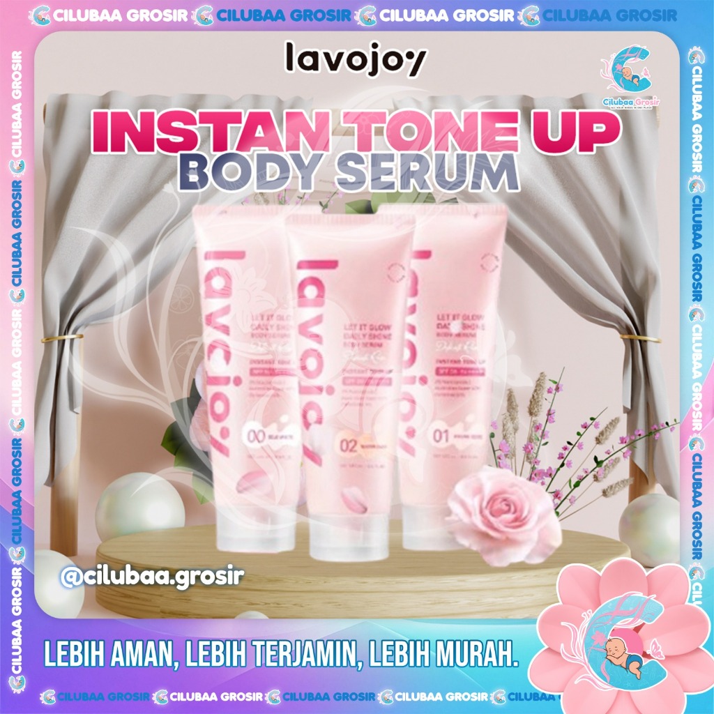 LAVOJOY Let It Glow Daily Shine Body Serum Instant Tone Up SPF 20 PA++ 180mL || Body Serum Tone Up P