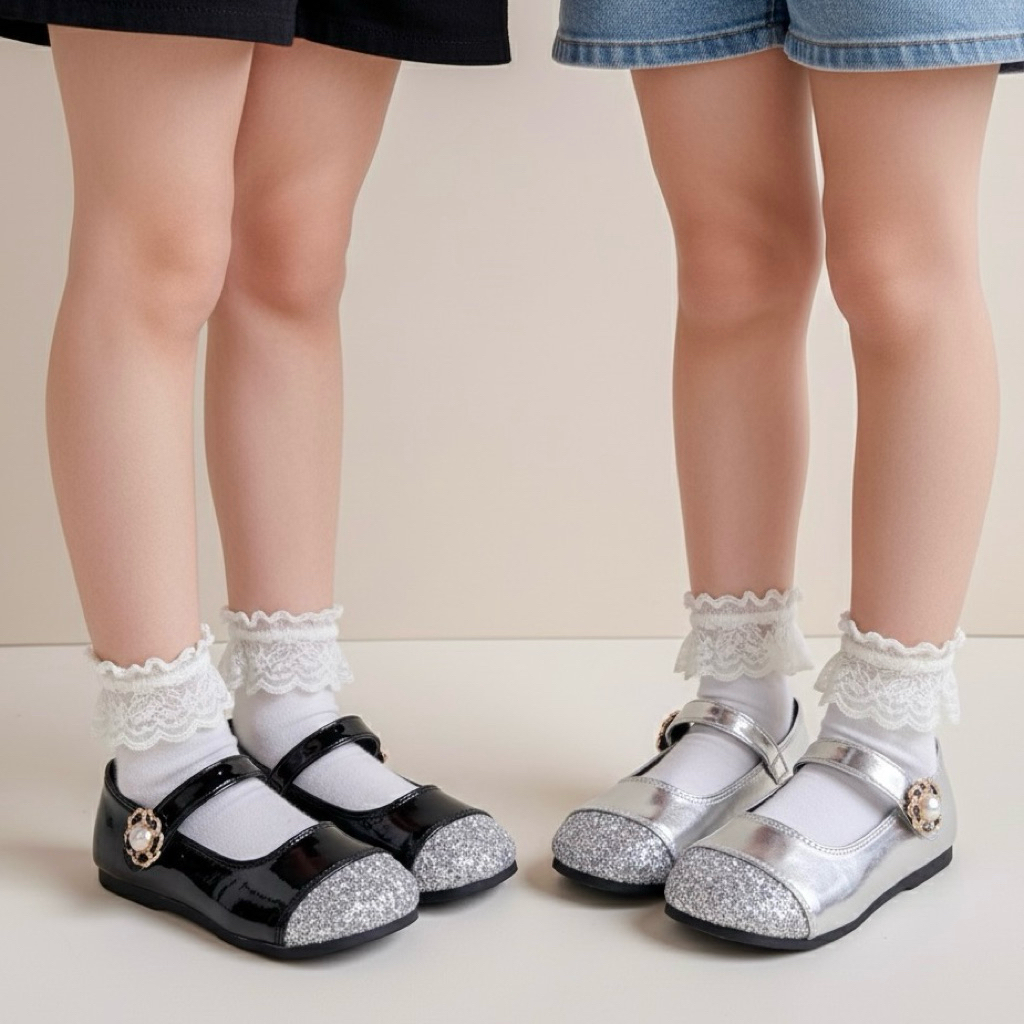 TINY STEPS - Flat Shoes Anak NARA 23-32 - Pansus Anak Cewek - Sepatu Ballet Anak Perempuan
