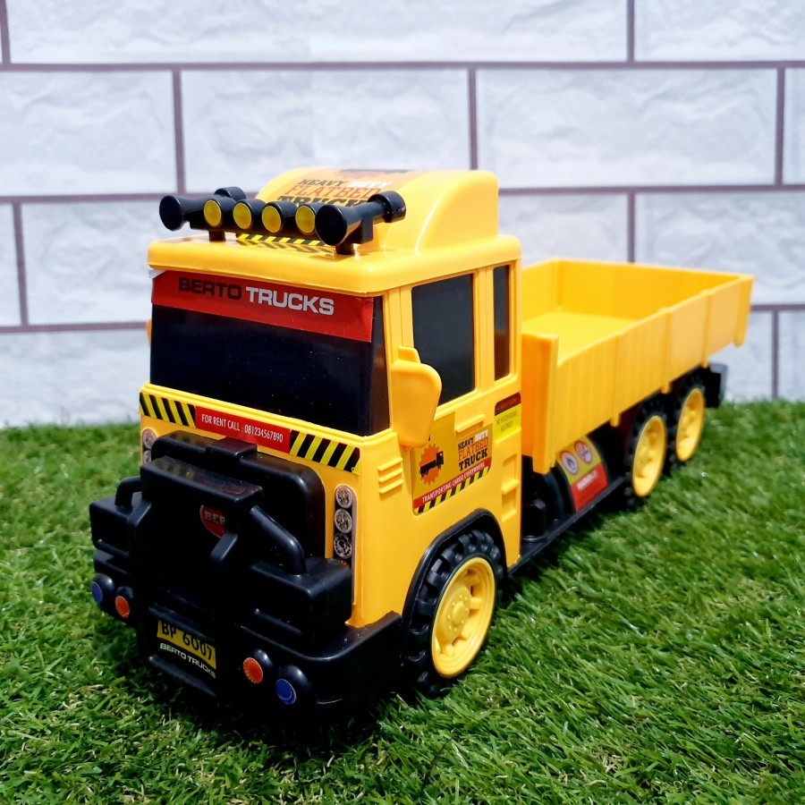 Mainan Anak Mobil Truk Hino Mobil Bak pasir Mainan Dump Truck Hino 6007