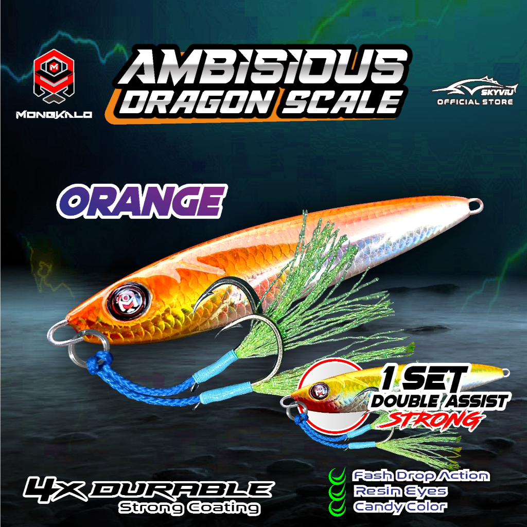 Mongkalo Ambisious Sisik-Kecil noGID noMotif Candy 60 Orange