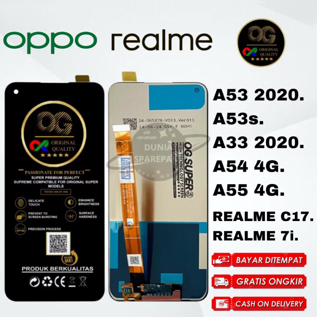 LCD Oppo A54 (4G) -Oppo A55 (4G)- Oppo A53 (4G) LCD TOUCHSCREEN Oppo A54 - Oppo A54 (4G) - Complete 
