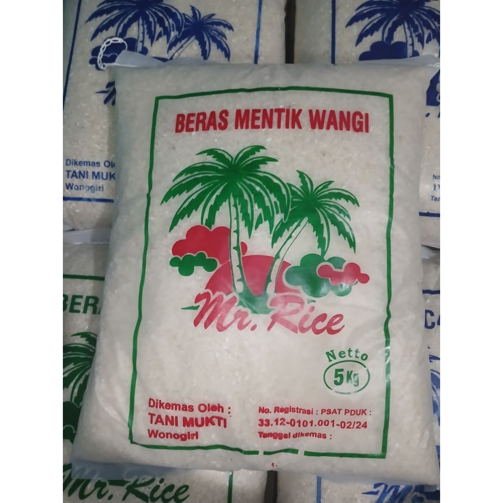 Beras Mentik Wangi Wonogiri kemasan 5 kg