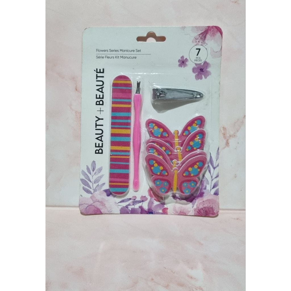 Set Manicure Gunting Kuku Tangan Nail File Kikir Miniso Menipedi