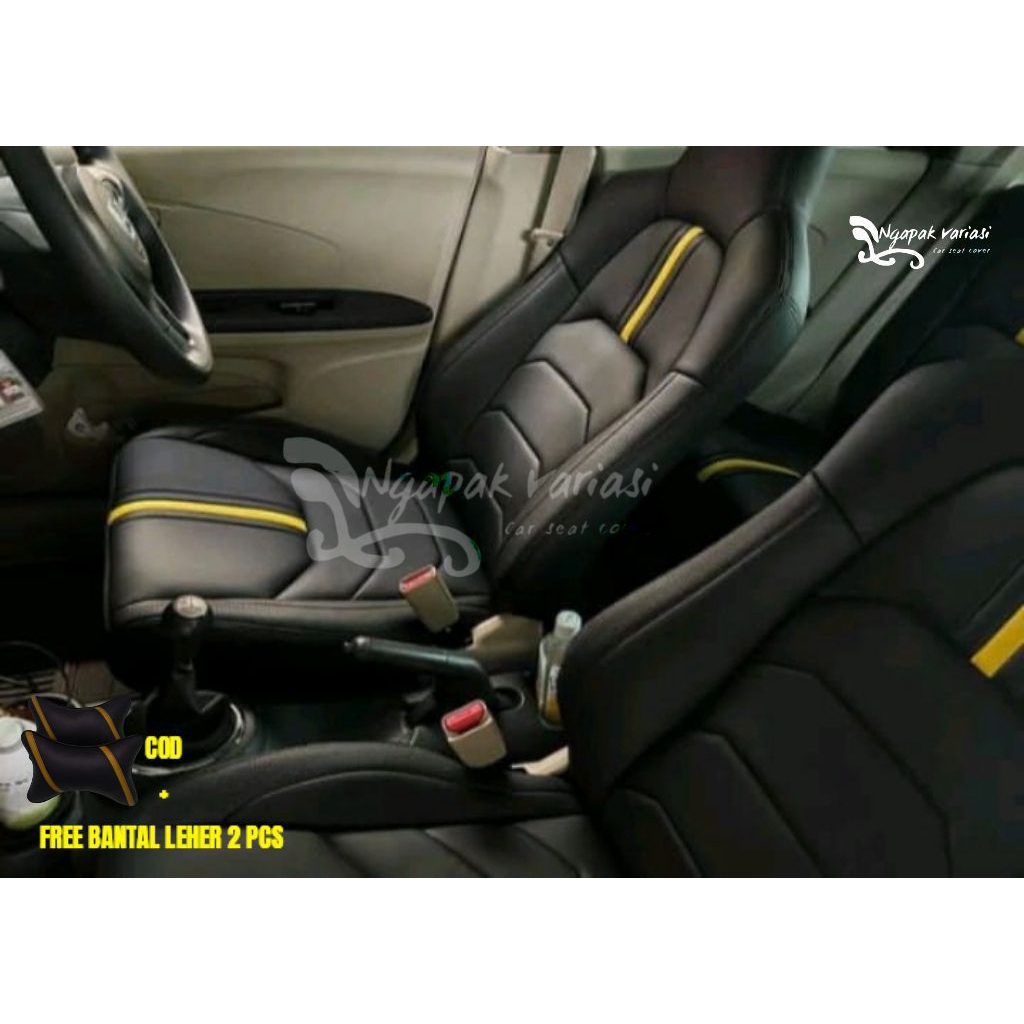 sarung jok mobil brio 2014-2017 full seat jok 2 baris