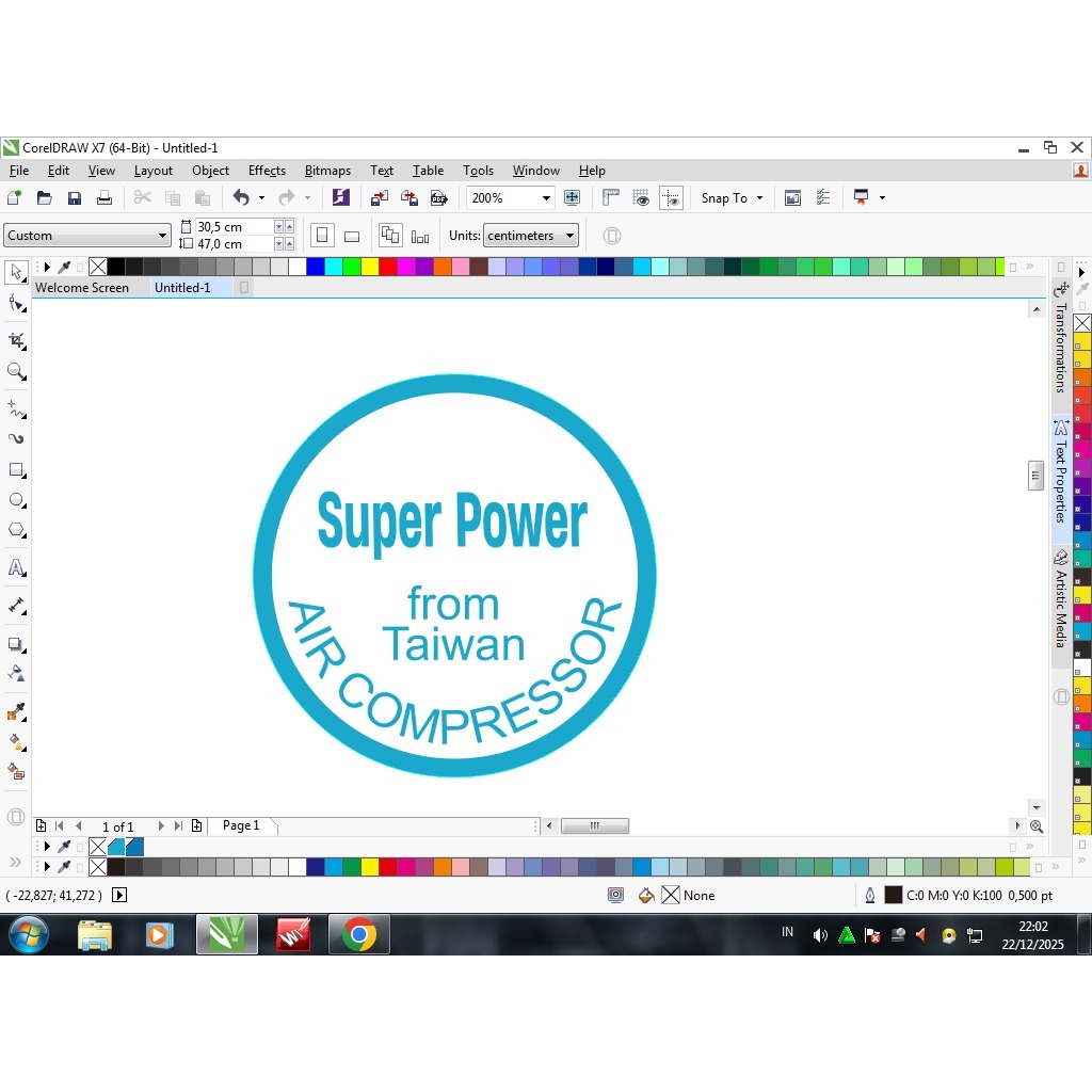 stiker print logo super power