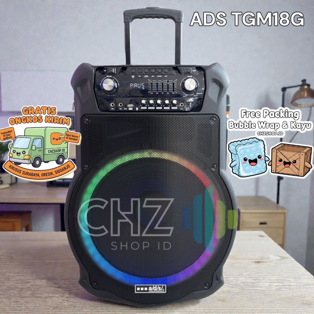 ADS TGM 18G speaker Aktif Speaker Bluetooth Speaker Active 12 inch ADS TGM18G DISKON TERMURAH Speake
