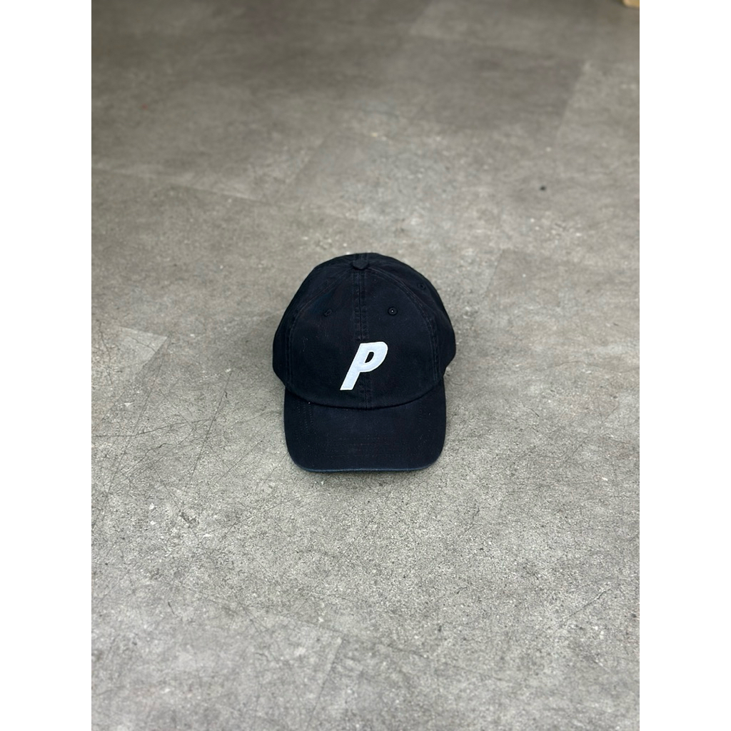 Palace Skateboards Logo P 6 Panel Cap Black 100% ORIGINAL