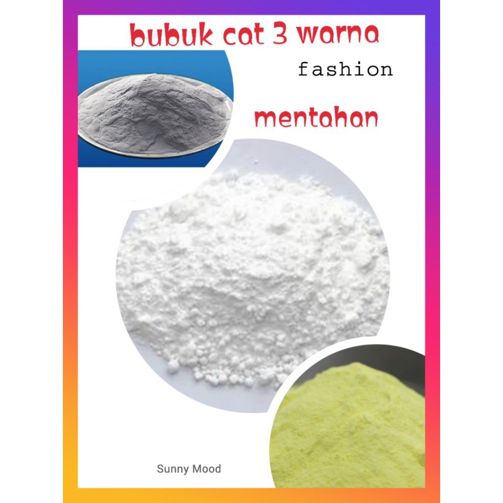 cat bubuk tiga warna bubuk mentahan cat siap campur