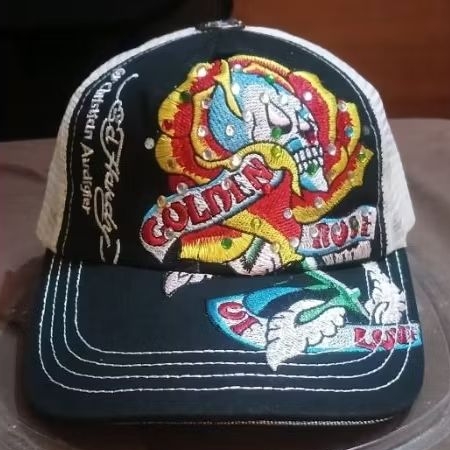 topi DON ED HARDY,Trucker,osfm,official tag.