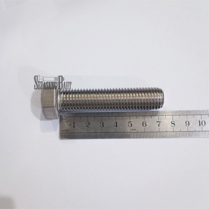 M16 x 70 Baut Hexagon Stainless 304 M16x70