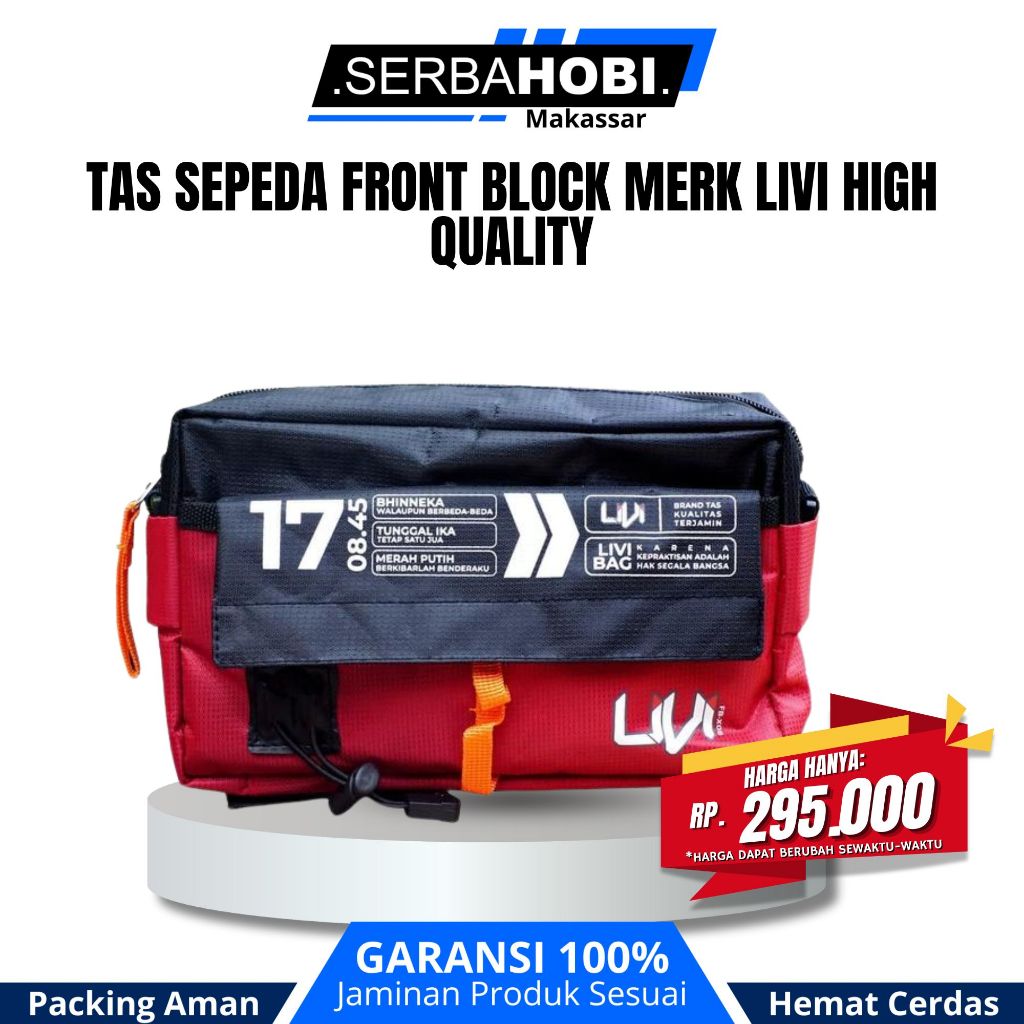 Tas Sepeda front block merk livi high quality