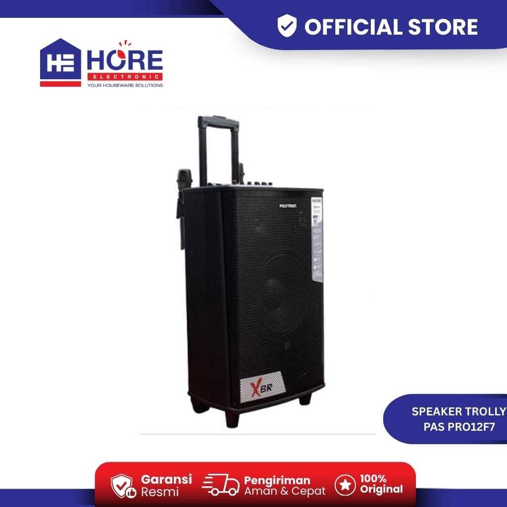 Polytron Speaker Aktif Portable PAS PRO12F7 - Portable Speaker 12 Inch SUPER BASS Speaker Bluetooth 