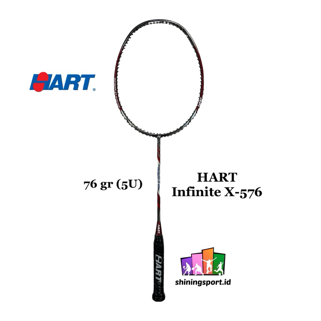 Raket Badminton Hart Infinite X-576 (+ FREE KAOS & TOWEL GRIP 2 PCS)