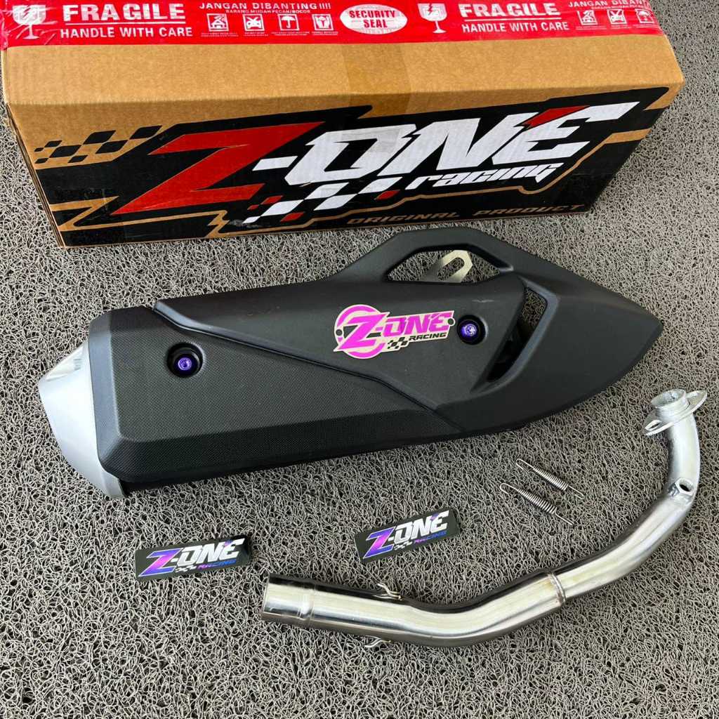 Knalpot Z-ONE Racing Tabung Oval Bass Adem Vario 125/150 Nmax Pcx Aerox