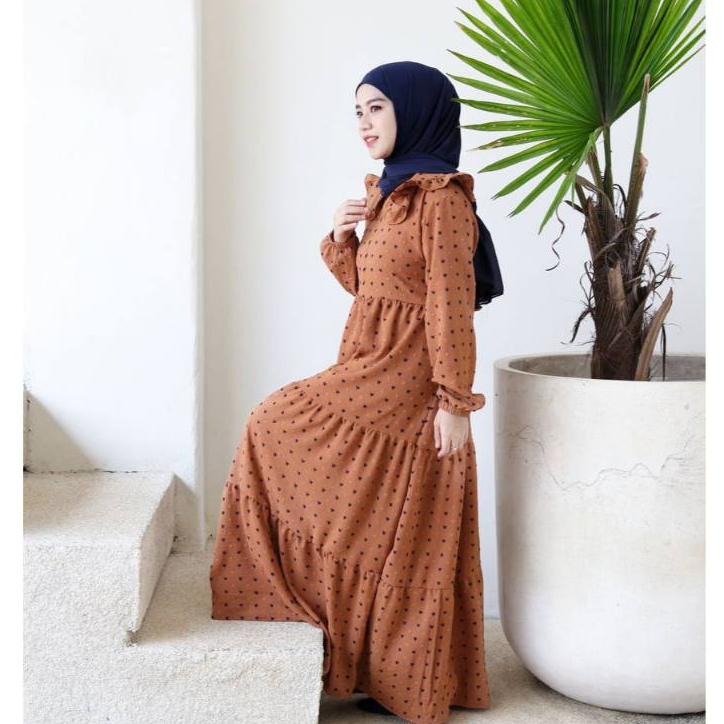 Gamis Wanita Bahan Crinkle Premium / Gamis Zayyana