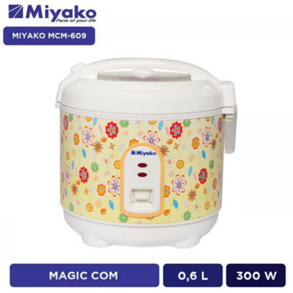 Rice Cooker Mini Miyako MCM-609 0.6 Liter dengan Fungsi 3 in 1