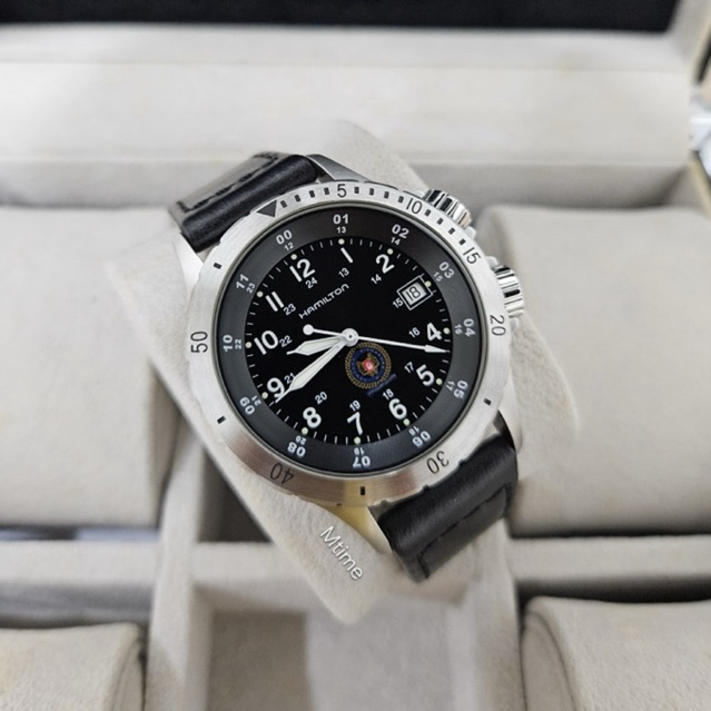 JAM TANGAN HAMILTON KHAKI NAVY COMPRESSOR SAF ORIGINAL