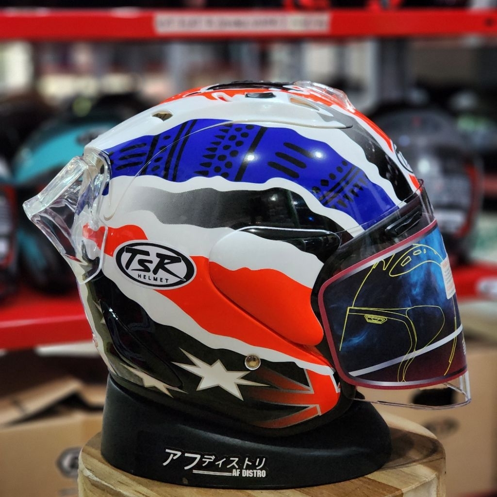 Helm TSR ram4 doohan koala paket lengkap + spoiler