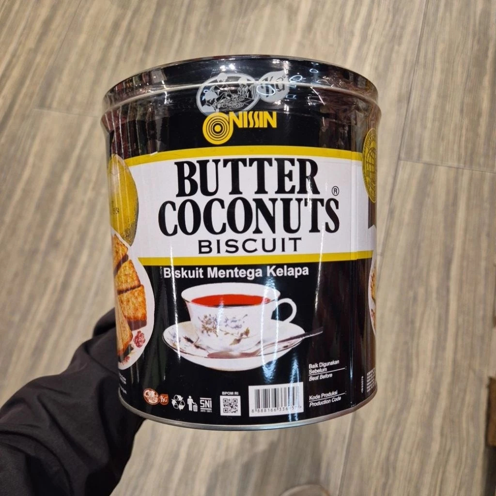 Nissin Butter Coconut Biscuit Biskuit Mentega Kelapa Kaleng 650gr