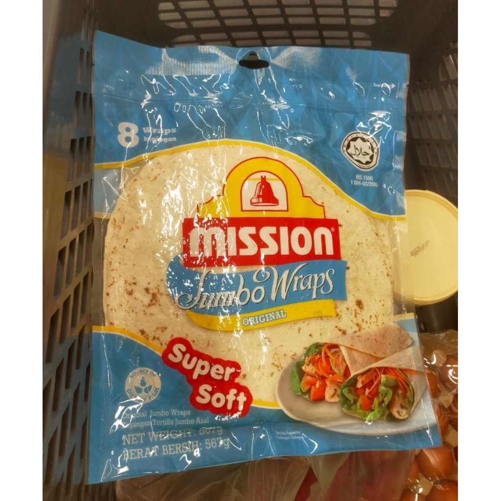 mission tortilla wraps jumbo original 567gr isi 8 wrap