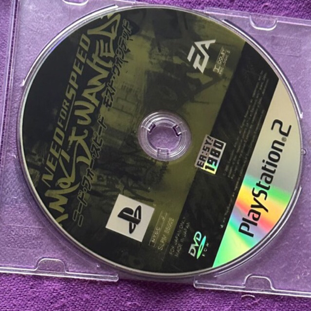 kaset ps2 ori japan need for speed most wanted