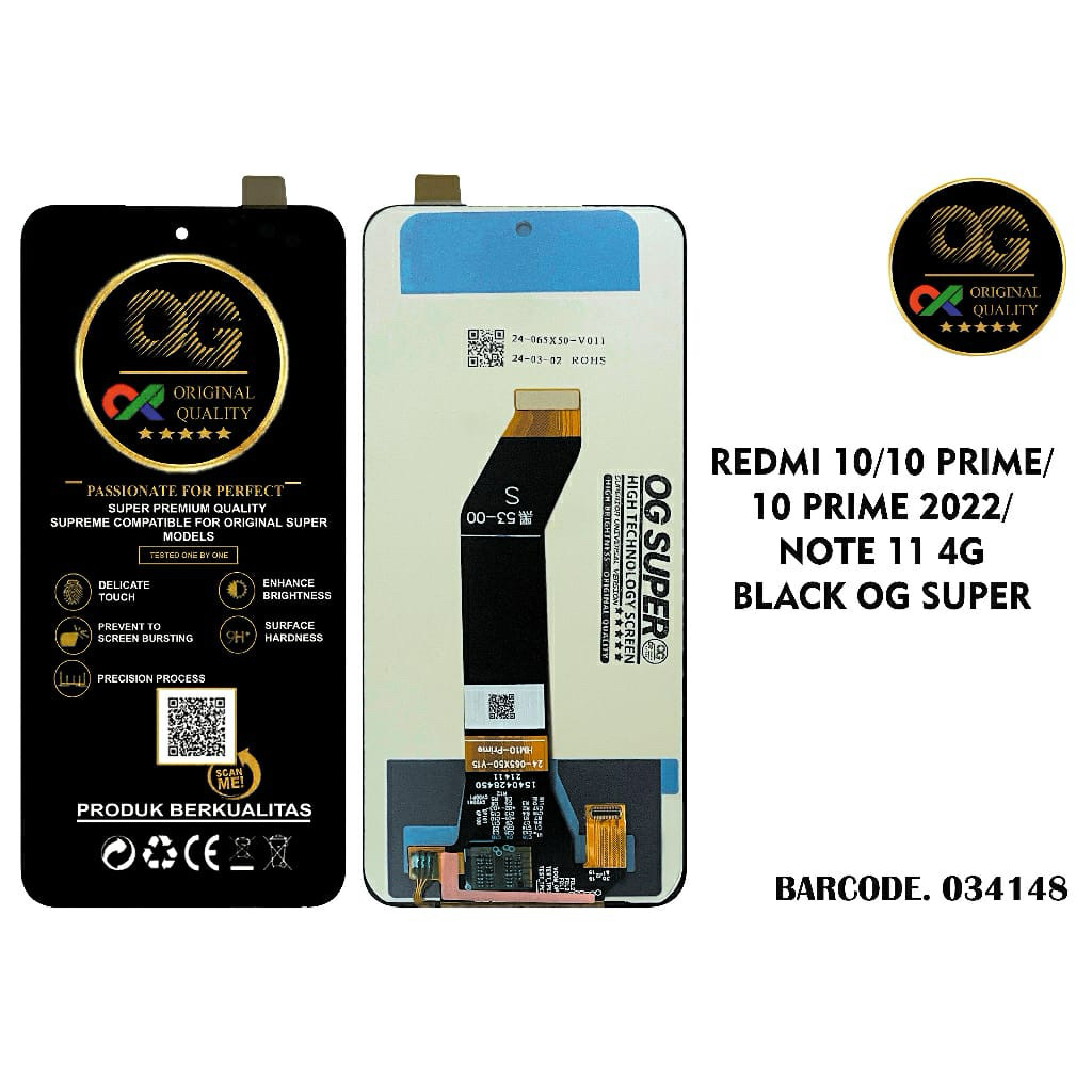 LCD+T.S REDMI 10/REDMI 10 2022/REDMI 10 PRIME BLACK