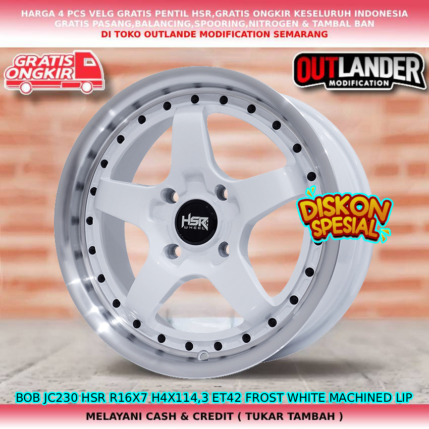 Velg ring16 velg mobil Accord VTI| Cielo| Accent| Atoz| Panther| Visto| dll velg hsr bob R16