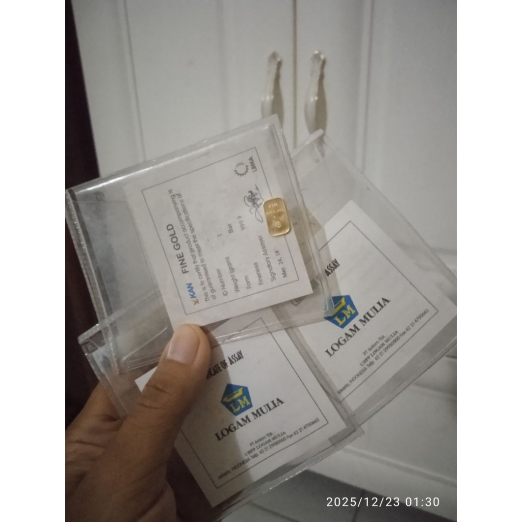 Antam retro 1 gram original