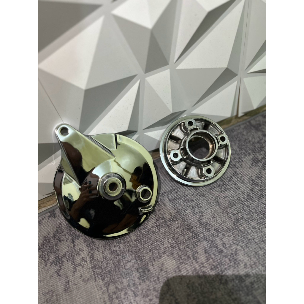 nap gear set tutup kampas yamaha fiz r, vega, jupiter z, rx king finishing crome