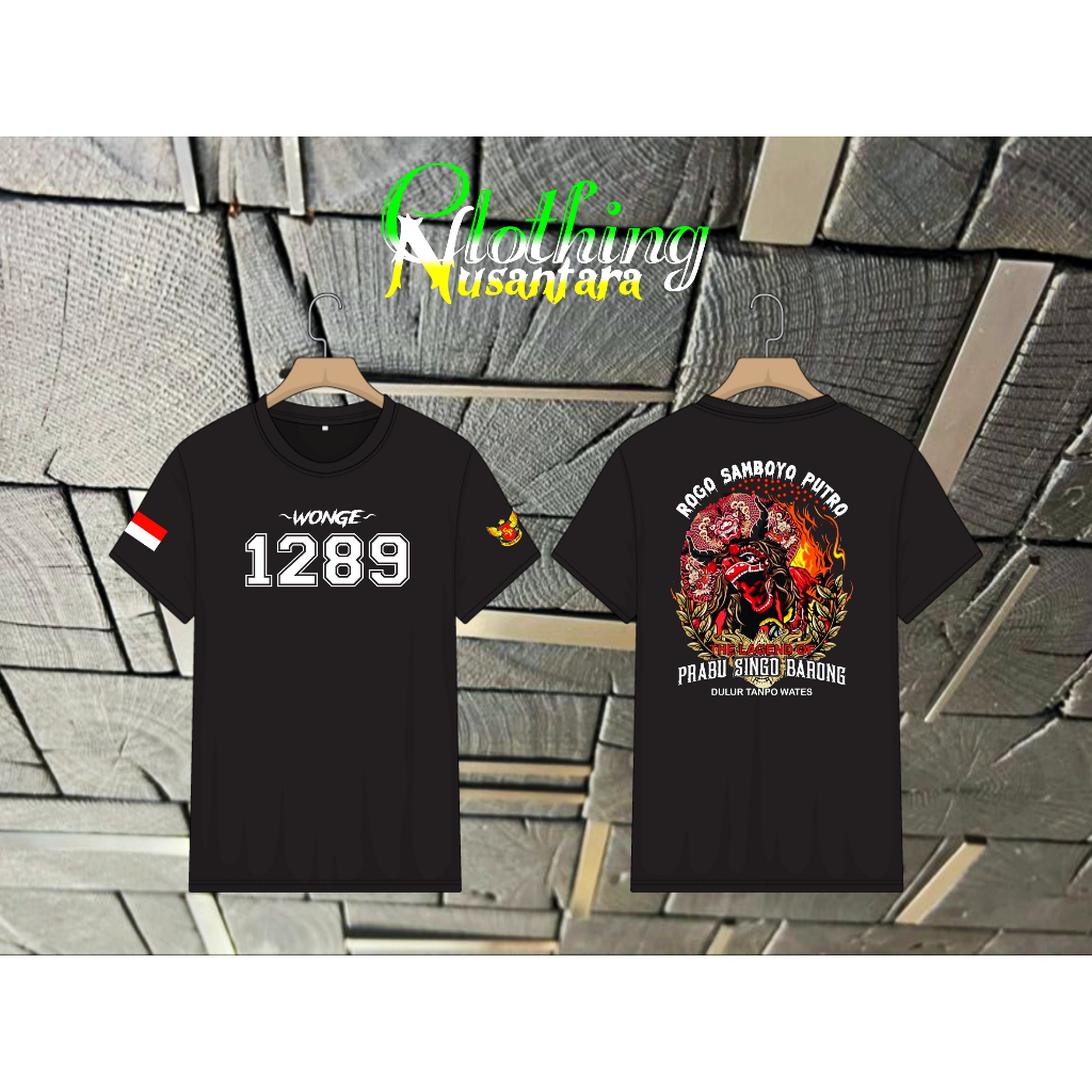 KAOS WONGE 1289 SAMBOYO PUTRO SABLON PREMIUM