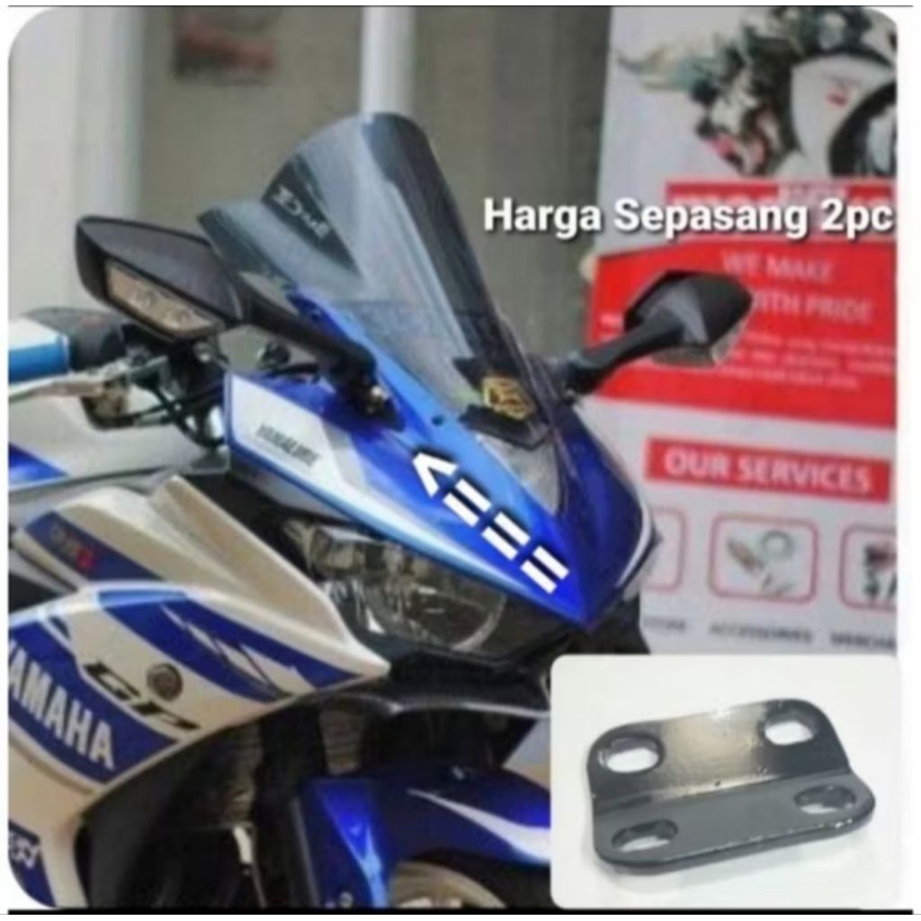 BRACKET BREKET SPION MODEL ZX1OR PNP R15 DUDUKAN SPION ZX 10 R R15 CBR ZX25