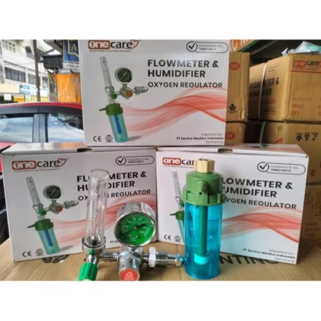 Regulator Oxygen / Flowmeter Humidifer Oxygen Regulator Onecare