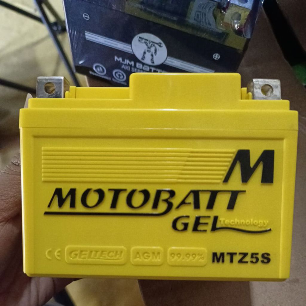 Aki MOTOBATT MTZ5S untuk motor supra x 125 karbu dan injeksi, beat karbu dan injeksi, revo karbu dan
