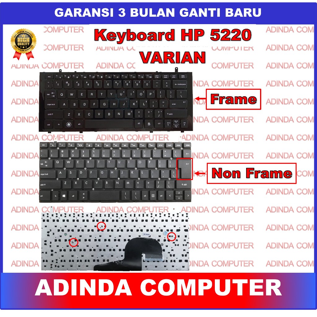 Keyboard HP Probook 5520 5520M 5220 5220M