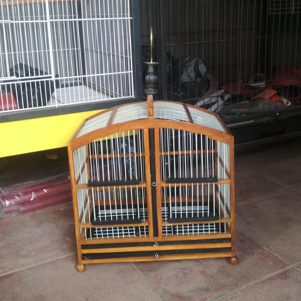 Terlaris Kandang burung sekat kayu jati jari jari fiber P 35 mx21cmx33m