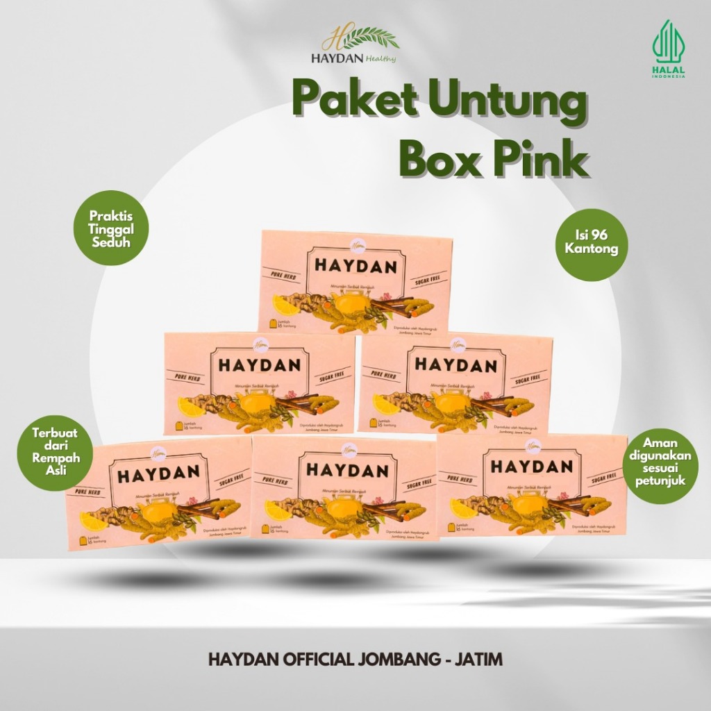 Haydan - Paket Untung Sehat Rahim 6 Box - Minuman Rempah 100% Alami