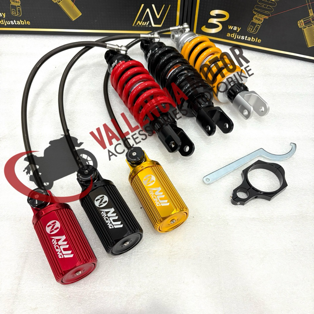 MONOSHOCK TABUNG NUI VIXION NEW - SHOCK TABUNG VIXION OLD - VIXION BARU TAHUNG PISAH ADJUSTABLE
