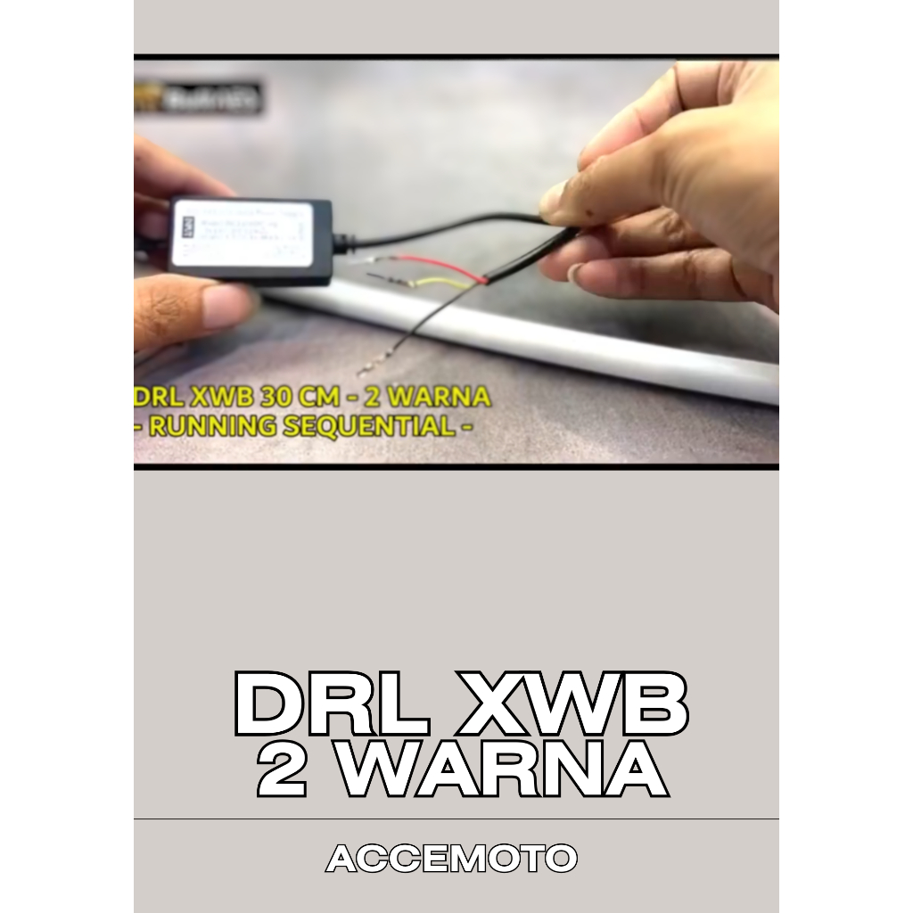 Lampu Led Drl Alis 2 Warna Sein Running 30cm Merk XWB AES