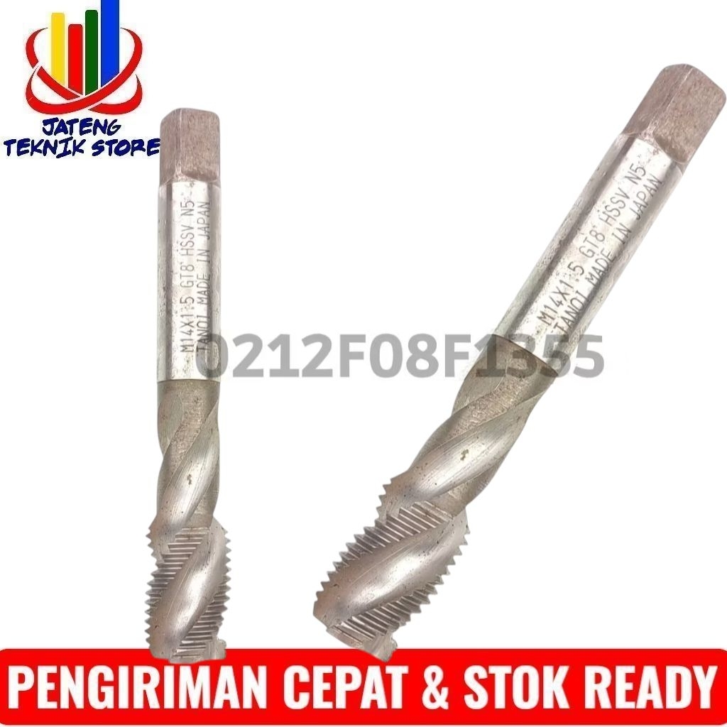 Tap M14 x 1.5 Spiral Tap Baut 19 Tanoi Bukan OSG Yamawa