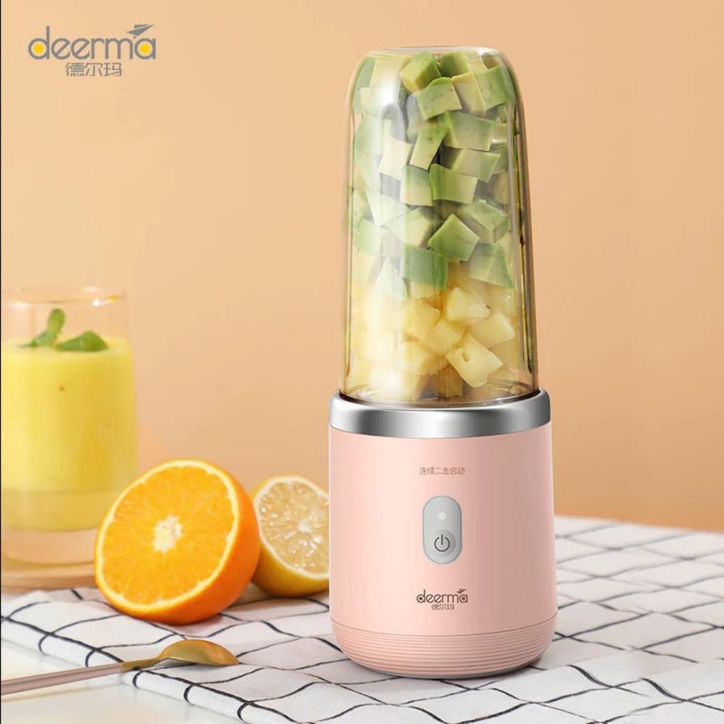 deerma blender portable buah juicer wireles