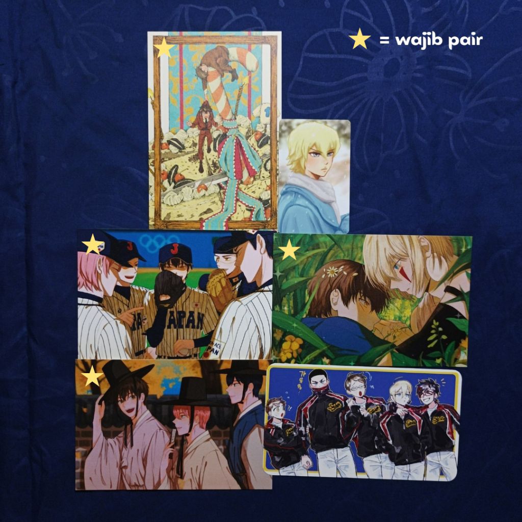 [Ace of Diamond] Postcard Photocard Sawamura Eijun Miyuki Kazuya Okumura Koushuu