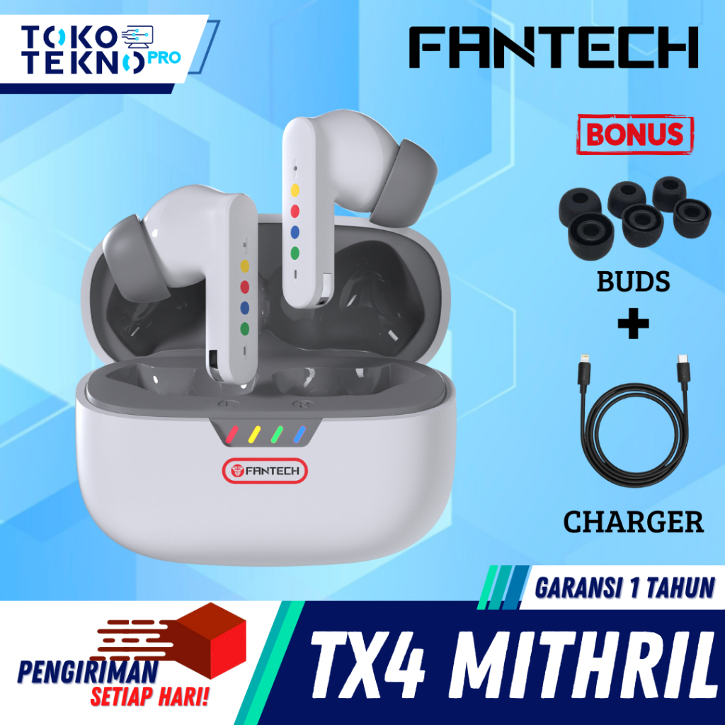 FANTECH TX4 / TX-4 / TX 4 Mithril ANC TWS BT 5.4 ENC True Wireless Earbuds
